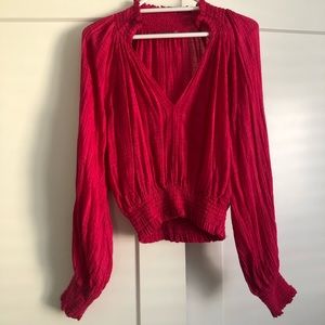 Free people crop blouse